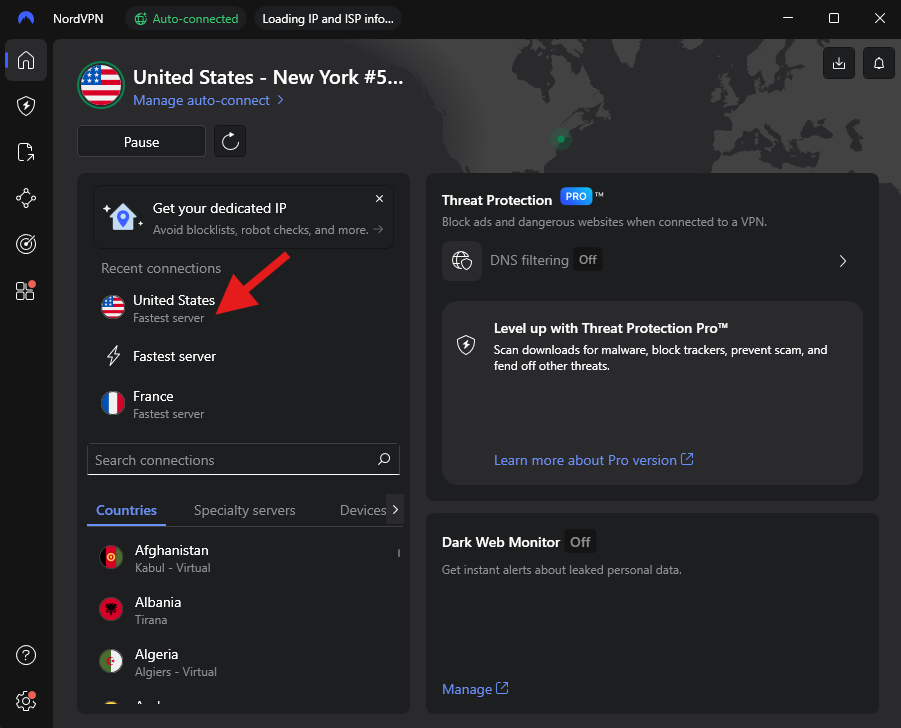 SwitchSwitch to a Different Server to fix VPN not working on Netflix